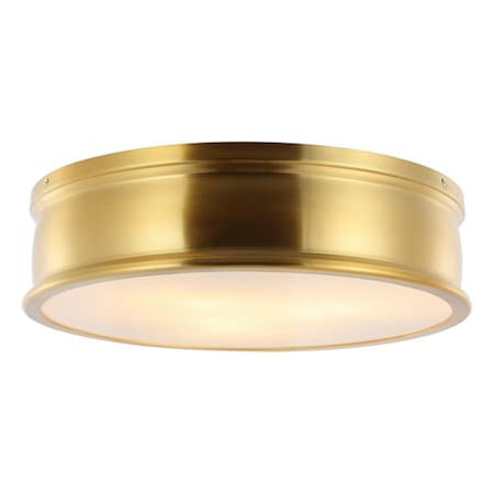 Safavieh Adria Flush Mount, Brass Gold FLU4080A