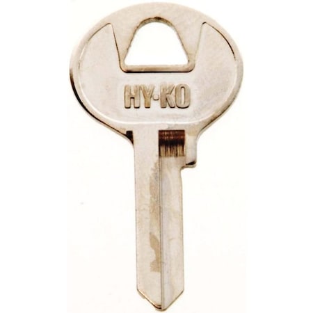 Hy-Ko Key Blank, Brass, Nickel, For: Master Cabinet, House Locks and Padlocks 11010M2