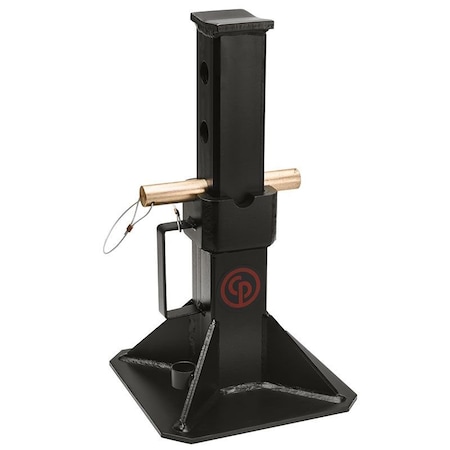 Chicago Pneumatic Jack Stand, 20 ton Load, 15.7 in H Min, 19.6 in H Max, Welded Steel 8941082200