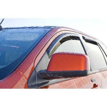 Ventshade Rainguards, Aerodynamic Design, In-Channel, Smoke, Acrylic, Set Of 4 194335