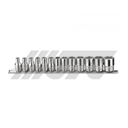 Jtc Auto Tools Socket Set 6PT 1/4in DR x 13pcs H213M