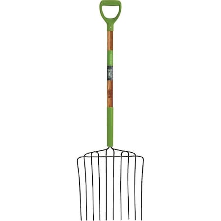 Ames Ensilage Fork, Wood Handle, D-Shaped Handle, 30 in L Handle 2827000