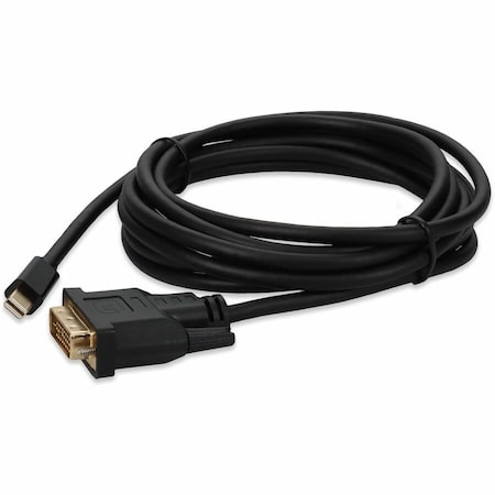 Add-On 10FT A/V CABLE MINI-DISPLAYPORT MALE TO DVI-D DUAL LINK 24+1 PIN MALE BL MINIDP2DVI10F