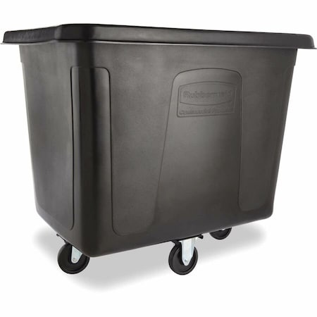 Rubbermaid Commercial Cube Truck, 500 lb Capacity, Black FG461600BLA