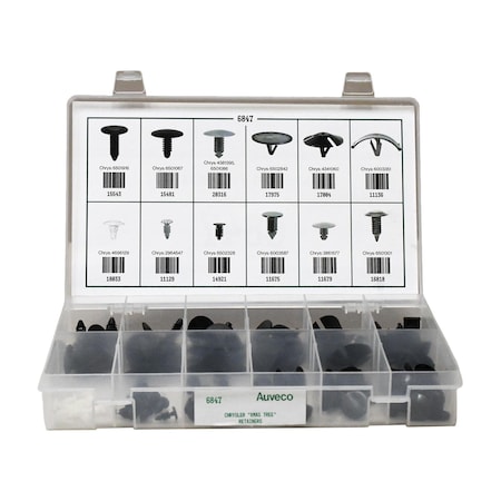 Auveco Chrysler Retainer Quik-Select Kit Assortment 6847