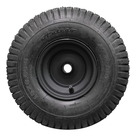 Antego 15 x 6-6 in Lawn Mower Universal Tire, 4 Ply, Black, 2 PK A6451770100104156006