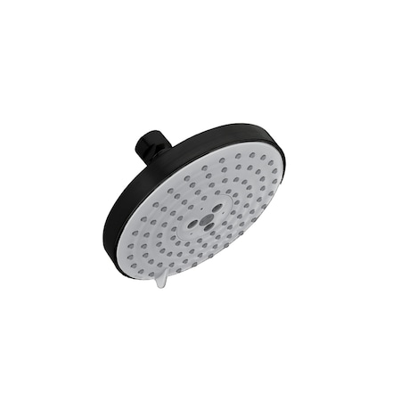 Hansgrohe Raindance S Showerhead 150 3-Jet, 1.75 GPM in Matte Black 04800670