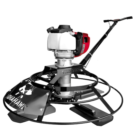 Tomahawk Power 30in Honda Portable Concrete Power Trowel with 18ft Bull Float Handle 1.6HP GX35 Engine JXPT30H