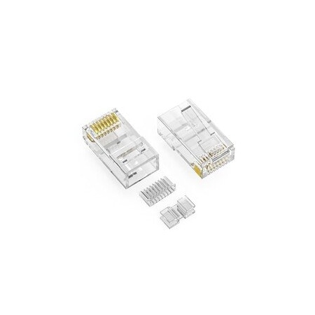 Cable Wholesale Cat6a Crimp Connectors for Stranded/Solid Cable (100 Pcs Per Bag) 31D0-600HD