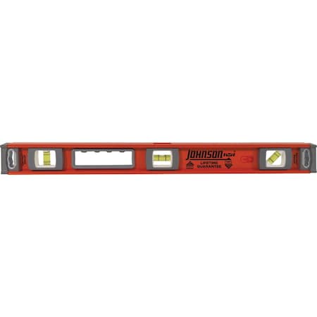 Johnson Level 24'' Magnetic Heavy-Duty Aluminum I-Beam Level 1254-2400