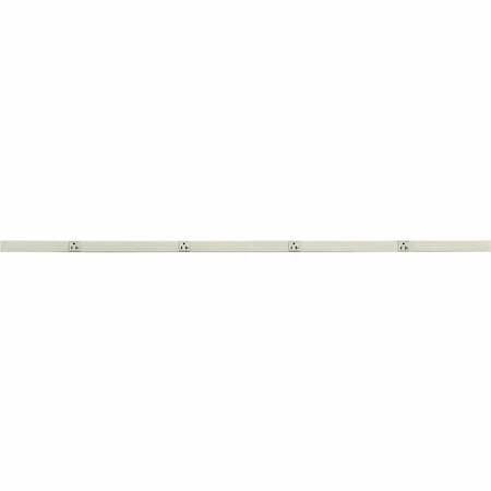 Hubbell Wiring Device-Kellems Metal PlugTrak, 20A 125V, 1 Circuit, 4 Receptacle, 6' Length, Ivory HBL24GB618IV