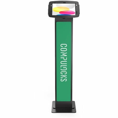 Compulocks iPad 10th-11th A16 Gen Space Enclosure Brandable Floor Stand Black 140B209IPDSB