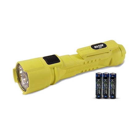 Koehler Brightstar Flashlight, LED, AA, Yellow 60160-B