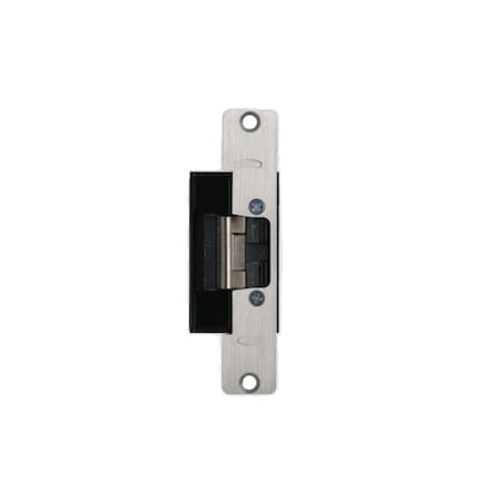 Rci Electric Strike, Low Profile, 5-7/8in Round Corner Faceplate, For 5/8in Projection Latches, 12-24 V L6505LMKM 32D