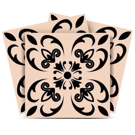 Homeroots 6" X 6" Mini Orchid Peel And Stick Removable Tiles 390740