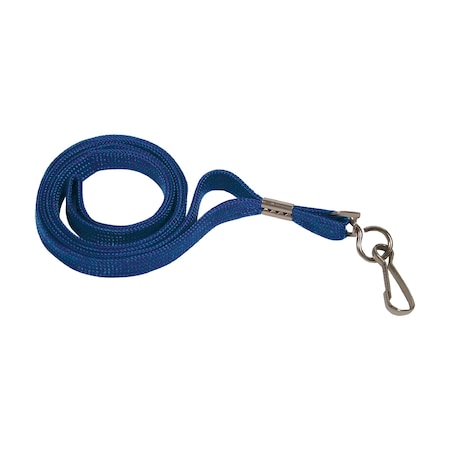 Advantus Deluxe Lanyard with J-Hook, Navy Blue, 24PK 75426