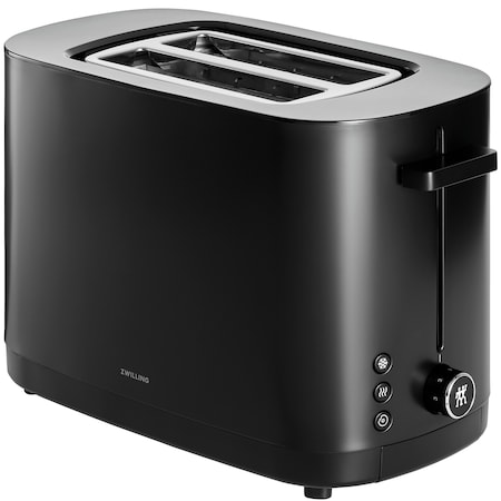 Zwilling Enfinigy, 2-Slice Toaster, Extra Wide 1.5in Slots for Bagels and Toast, Black 1016124
