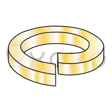 Oxoxo 1/4 MS51848, Military High Collar Split Lock Washer Zinc II, 5000PK 528354
