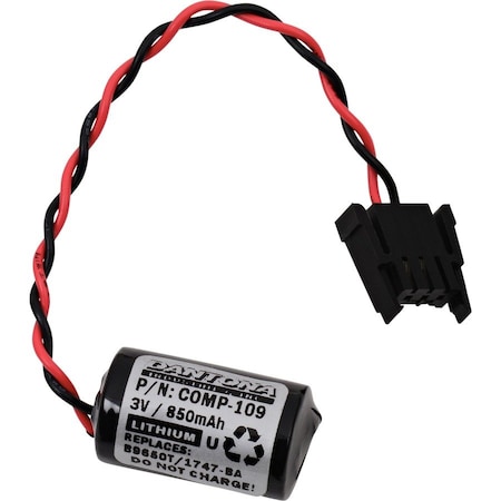 Dantona Dantona Battery - For Multipurpose - 1/2 AA - 850 mAh - 3 V DC - 1 COMP-109