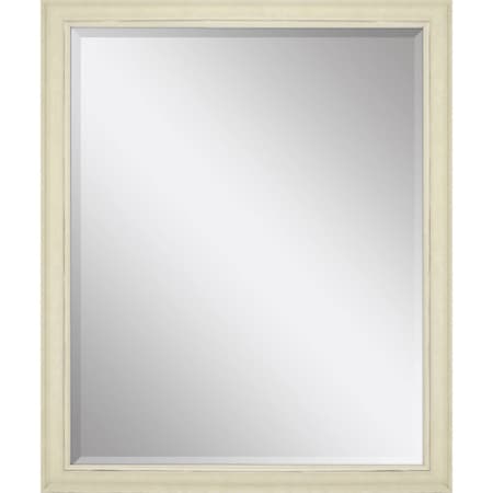 Homeroots 32" White Solid Wood Framed Accent Mirror 632831