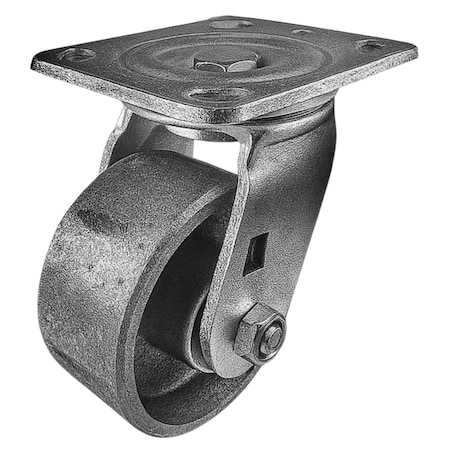 Hyw Products Heavy Duty Caster 4in Steel Wheel, Swivel 40-40S-A1-SS
