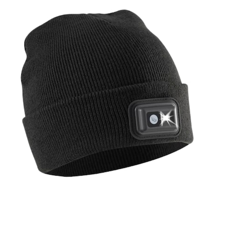 Panther Vision POWERCAP 2.5 Rechargeable LED Beanie, Black Knit LCBR-3051