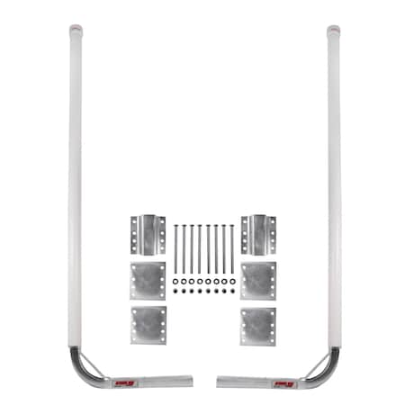 Extreme Max 3005.2178 Post Trailer Guide-On - 65", Zinc-Plated Uprights with Zinc-Plated Hardware 3005.2178