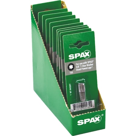 Spax 1/4'' x 1'' T50 Insert Screwdriver Bit 5000002016509