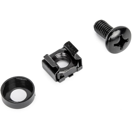 Rocstor RACK SCREWS-20 PACK BLACK M6 NUTS-20 PACK BLACK Y10E012-B1