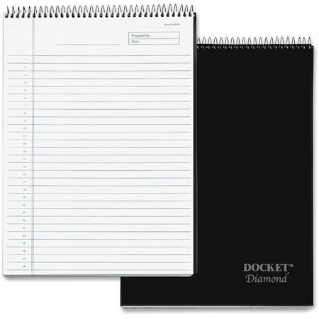 Tops Business Forms Docket Diamond Top-Wire Legal Rule White Planning Pad, 8-1/2x11-3/4, 60 Sheets 63978