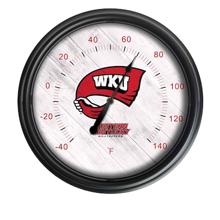 Holland Bar Stool Co Western Kentucky University Indoor/Outdoor LED Thermometer ODThrm14BK-08WestKy
