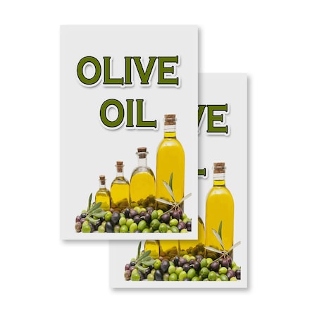 Signmission Olive Oil, Vinyl Decals Only 24 Inch x 36 Inch, Vinyl Decal, 2PK DSB-2436-2PACK-Olive Oil