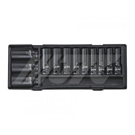 Jtc Auto Tools 1/2in DR 12pcs Deep Impact Socket Set K4122