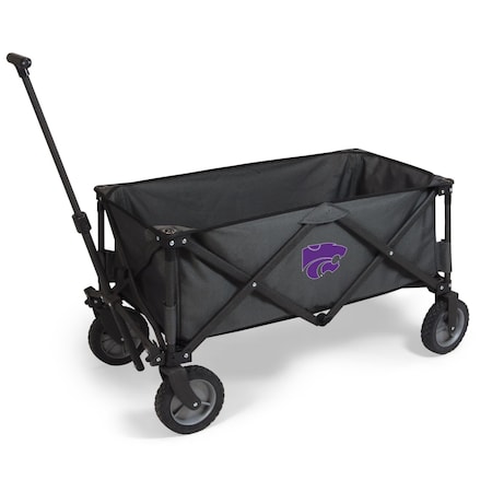 Picnic Time Family Of Brands NCAA Kansas State Wildcats Adventure Wagon Folding Wagon - Wagon Cart 739-00-679-254-0