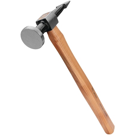 Performance Tool Straight Pein Finishing Hammer, Drop Forged Steel Head Hickory Handle W1010