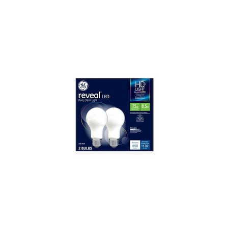 Current LED Light Bulbs, A19, Warm White, 8.5-Watts Pair 46656