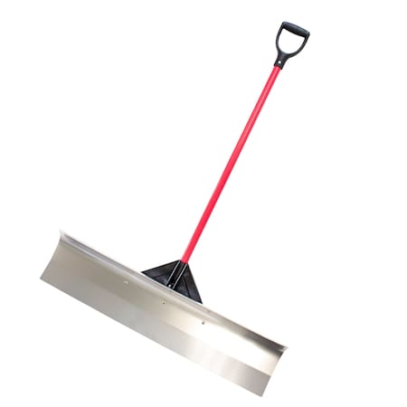 Bully Tools Aluminum Snow Pusher with Fiberglass Handle and Poly D-Grip - 40in 92822