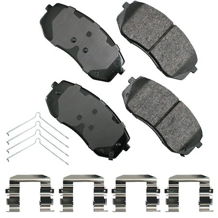 Akebono Proact Ultra Prem Ceramic Disc Brk Pads, Act1826 ACT1826