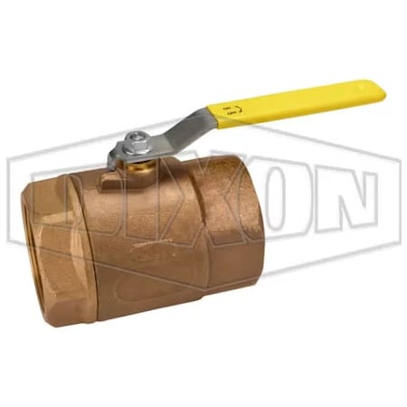 Dixon Ball Valve, 3 in Nominal, FNPT End Style, Bronze Body, Standard Port, Glass Filled RPTFE Softgoods, BBV300