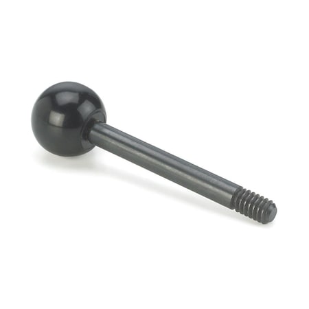 Morton Plastic Ball Knob with Shaft, 1/2in-13 Thread Size, 1-7/8in Knob Dia, 6in Handle Length GL-55