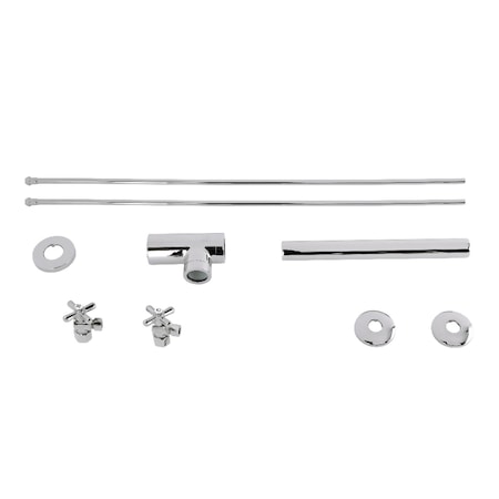 Kingston Brass Plumbing Sink Trim Kit with Bottle Trap, Polished Chrome KPK801P