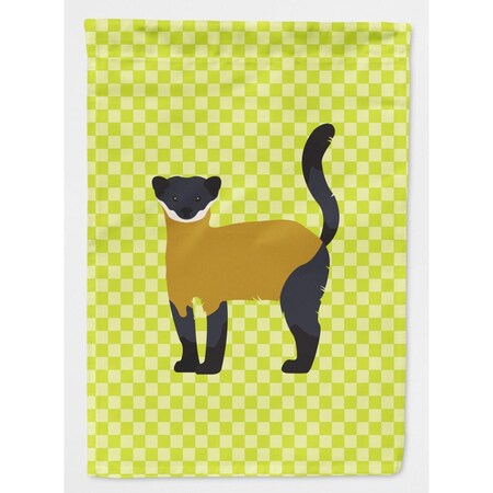 Carolines Treasures Yellow-Throated Marten Green Flag Canvas House BB7700CHF