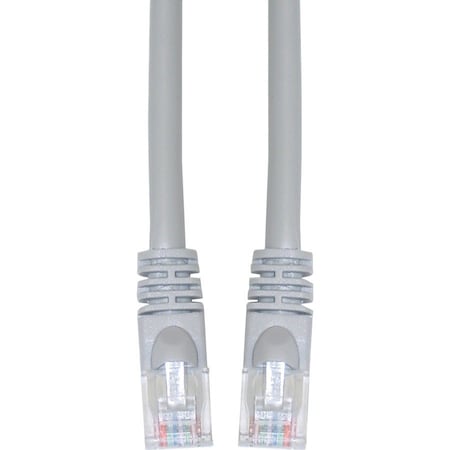Cable Wholesale CableWholesale 10X8-02105 Cat6 Gray Ethernet Patch Cable; Snagless Molded Boot; 5 foot 10X8-02105