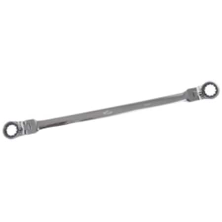 K-Tool International K Tool International Reversible Ratcheting Extra Long Double Box End Flexible Wrench, 14 x 15 mm KTI-43515