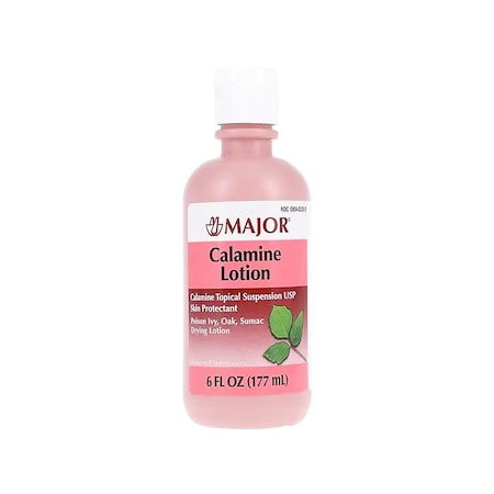 Major Pharmaceuticals Calamine Medicated Lotion, 6oz Bottle 1381188