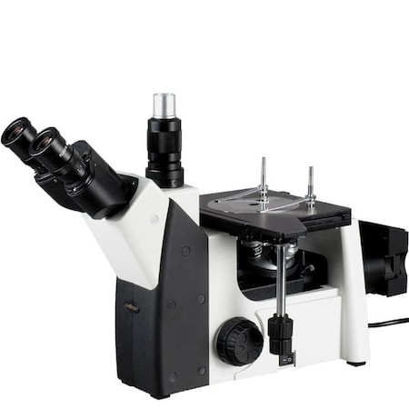 Amscope 50X-800X Trinocular Inverted Metallurgical Microscope ME1200TA