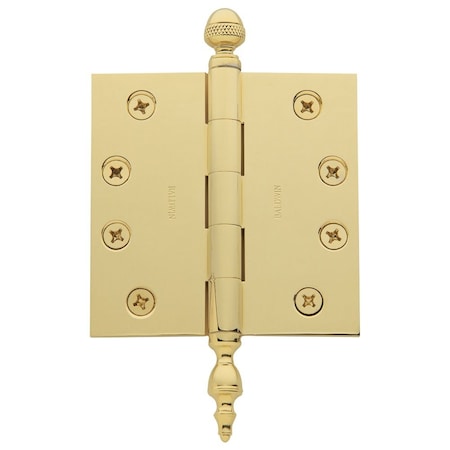 Baldwin Estate Lifetime Brass Hinge Pins and Finials 1091.003.I