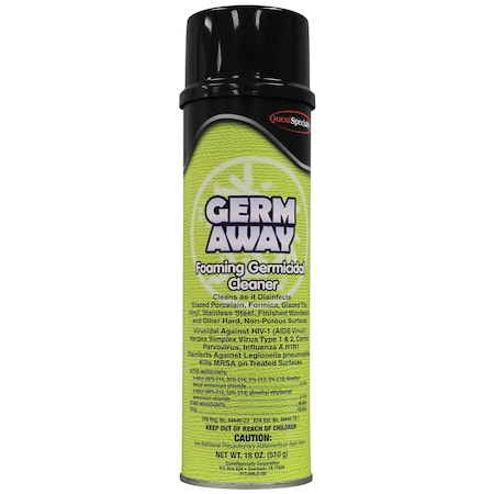Quest Germ Away Foaming Germicidal Cleaner, 12PK 2170