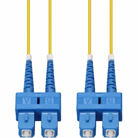 Add-On ADDON 0.5M SC TO SC YELLOW OS2 DUPLEX OFNR (RISER-RATED) SMF FIBER PATCH CABLE ADD-SC-SC-0-5M9SMF