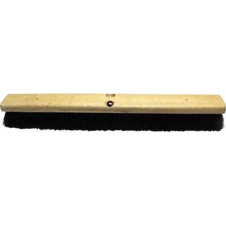 Genuine Joe Hardwood Block Broomhead - 24 Length - Tampico Fiber Bristles - 1 Each GJO99655